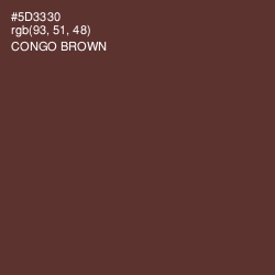 #5D3330 - Congo Brown Color Image